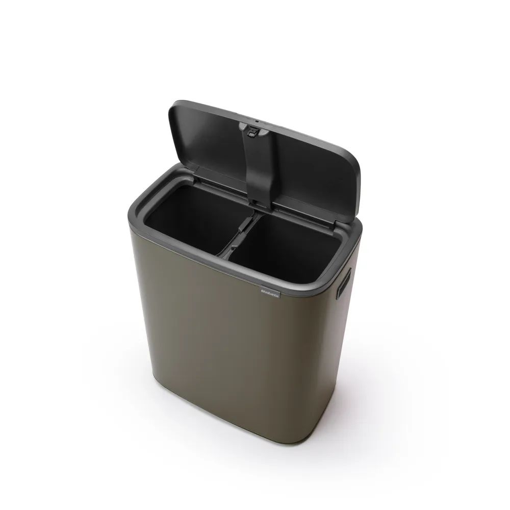 Brabantia Bo Touch Bin, 2 x 30L - Platinum