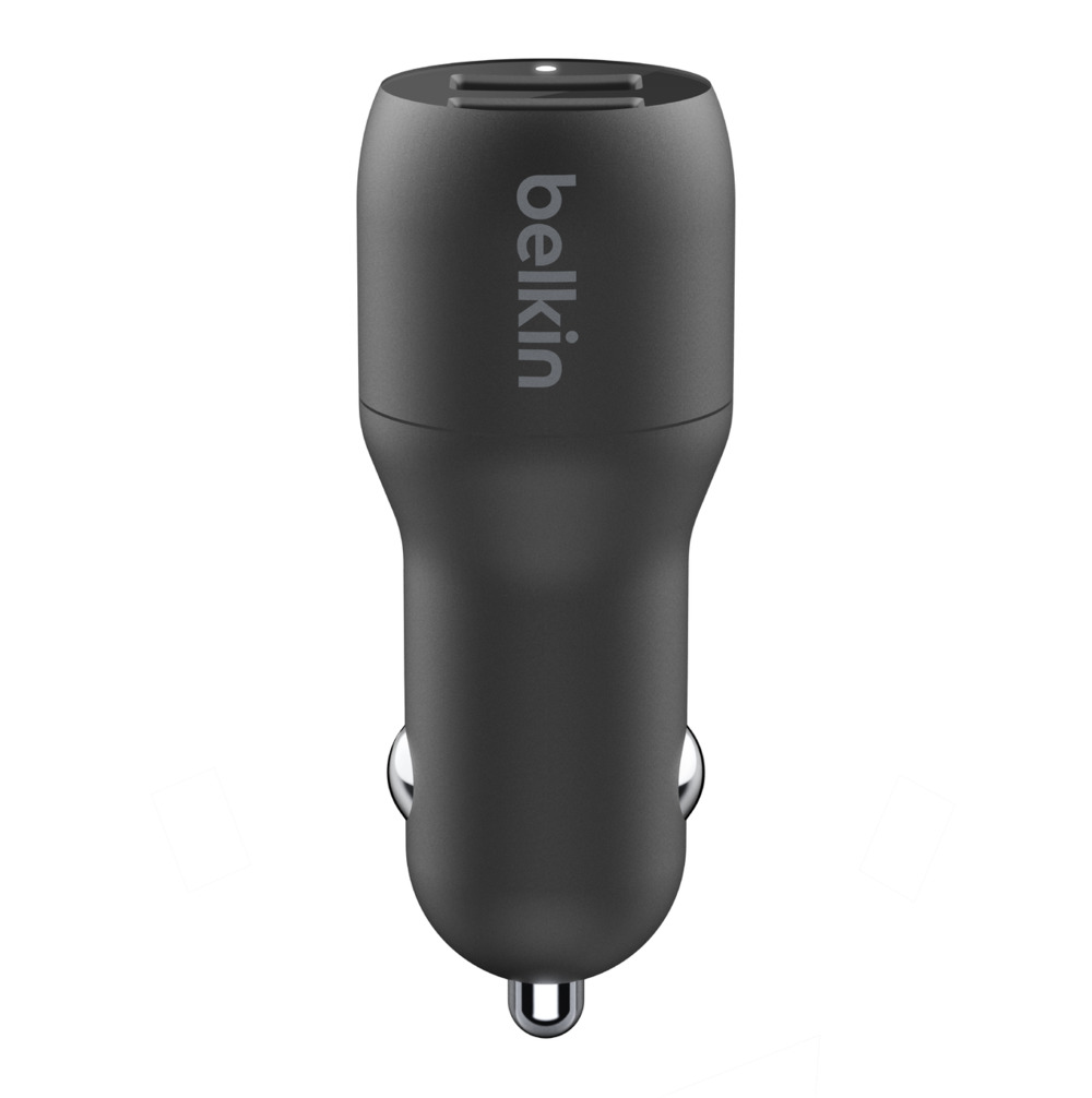 Belkin BoostCharge Dual Charger - Auto-Netzteil - 24 Watt - 4.8 A - 2 Ausgabeanschlussstellen (USB)