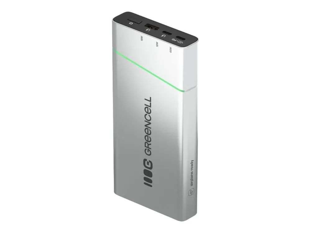 Green Cell PowerPlay Pro - Powerbank - 20800 mAh - 65 watt - 3.25 A - QC 3.0, GC Ultra Charge, PD - 3 Ausgabeanschlussstellen (USB-C, USB)