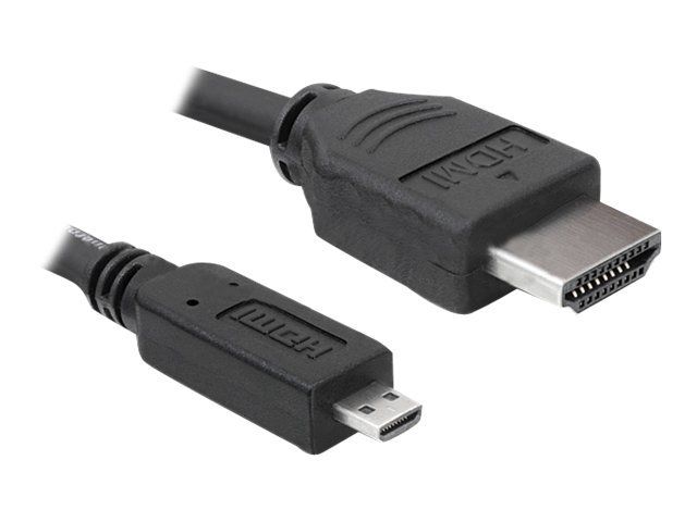 Delock HDMI-Kabel mit Ethernet - HDMI männlich zu 19 pin micro HDMI Type D männlich