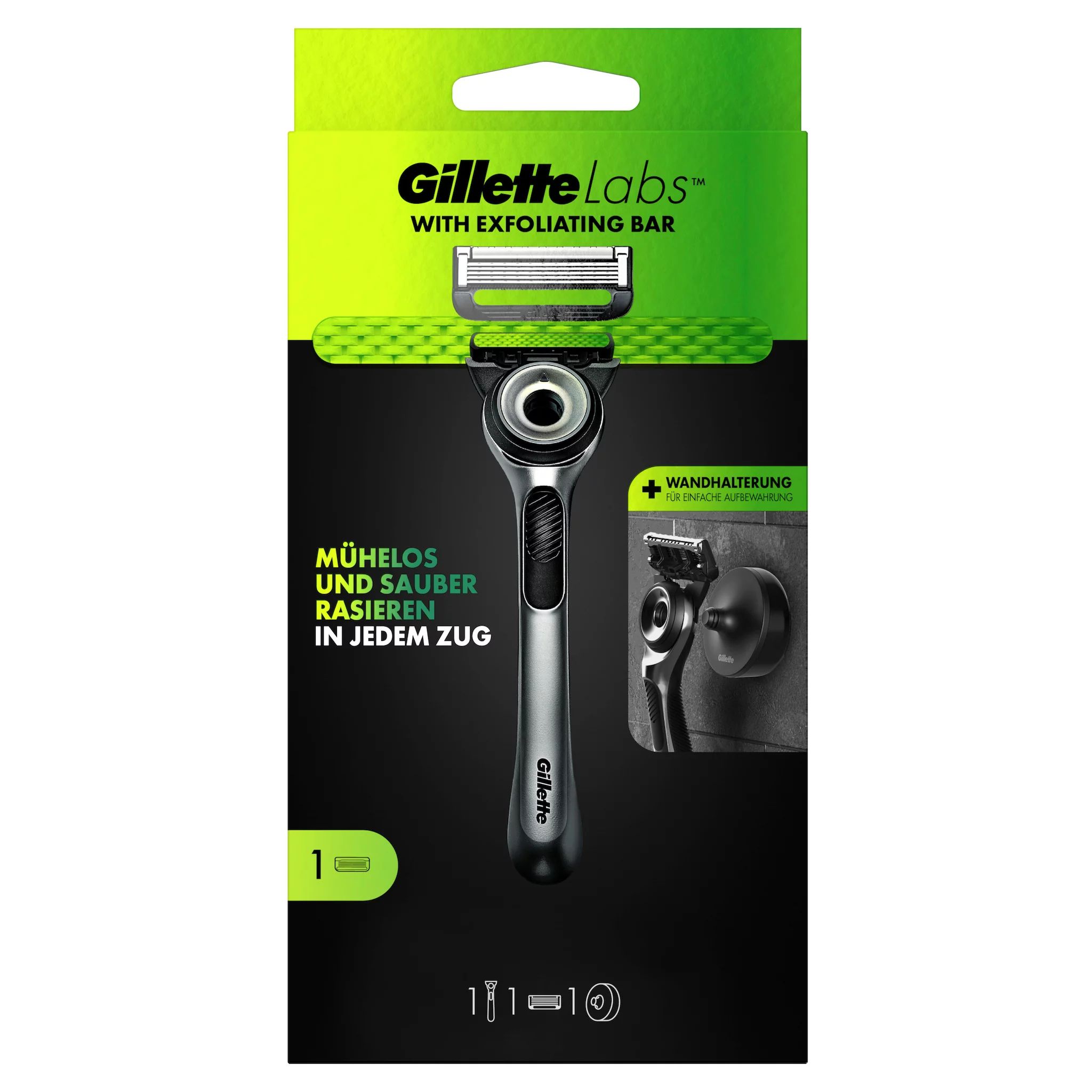 Gillette Labs Rasierapparat mit 1 Klinge + Duschanhänger