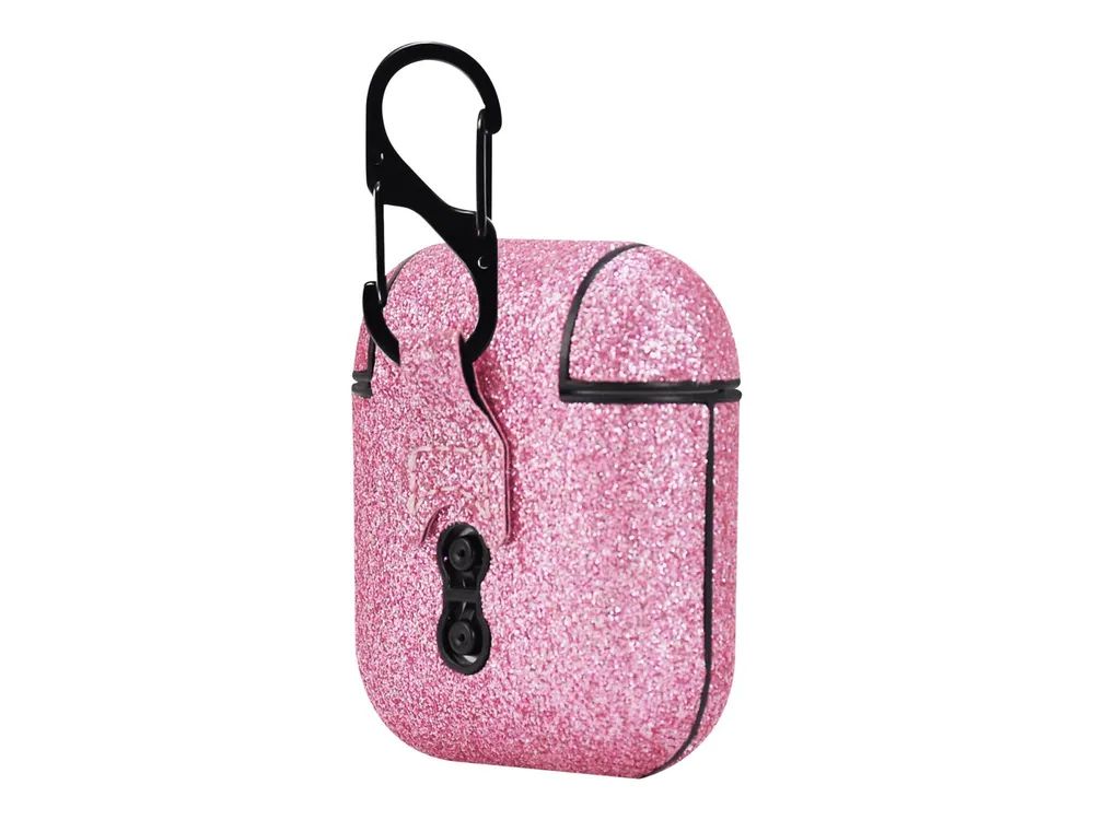 TerraTec Air Box - Tasche für Kopfhöhrer - Polycarbonat - grellpink - für Apple AirPods (1. Generation, 2. Generation)