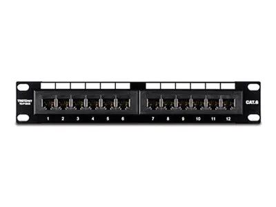 TRENDnet Patch Panel - CAT 6 - RJ-45 X 12