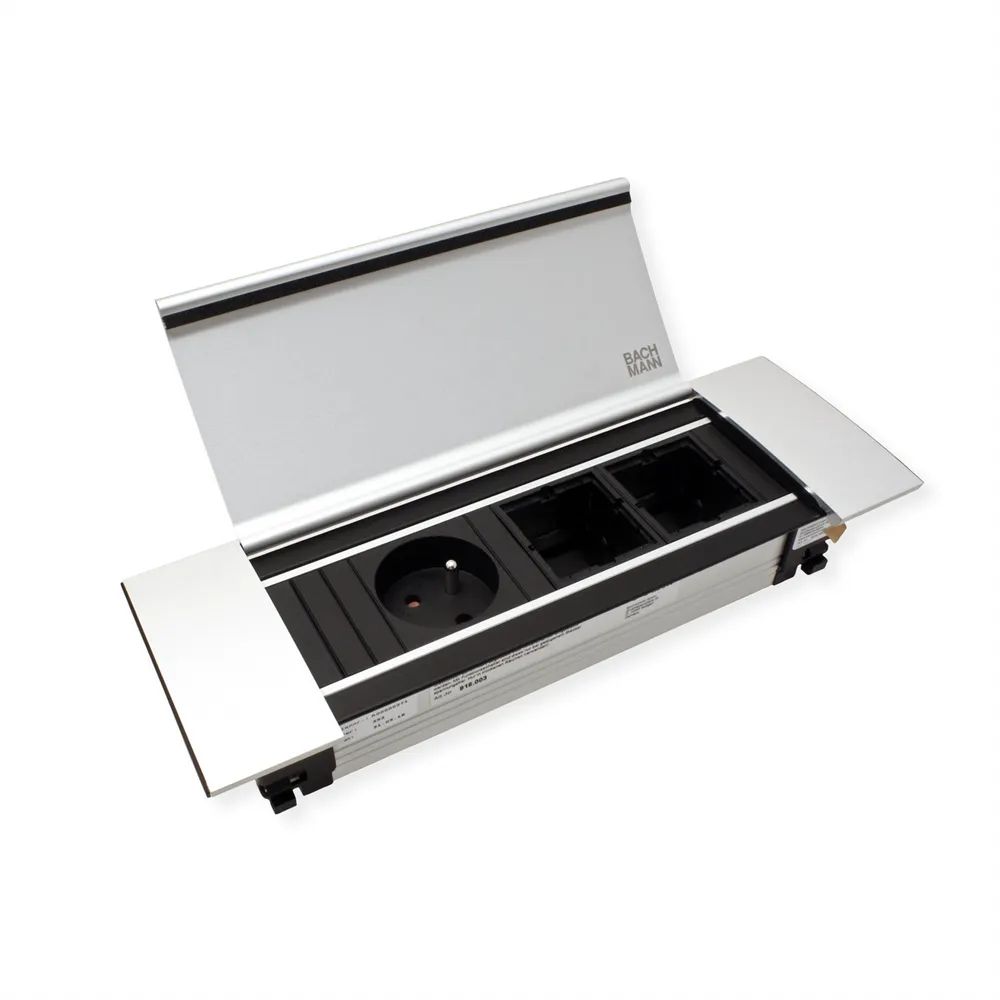 BACHMANN POWER FRAME Cover Small 3-fach, Aluminium