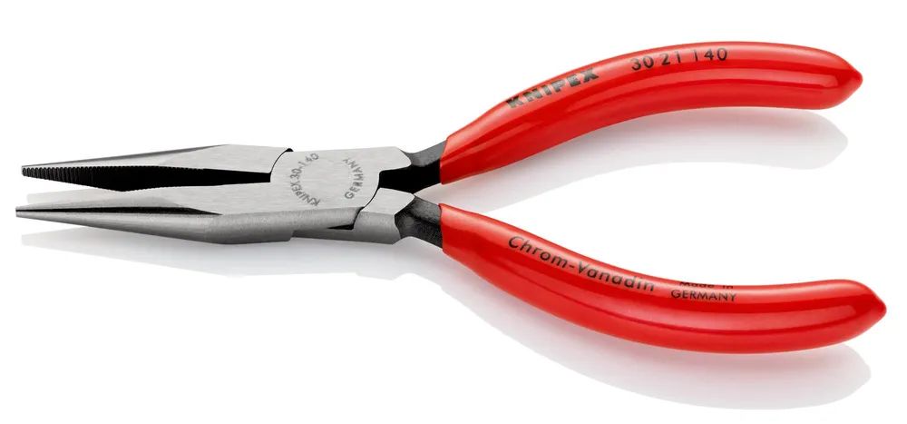 KNIPEX Langbeckzange mit Kunststoff überzogen schwarz atramentiert 140 mm