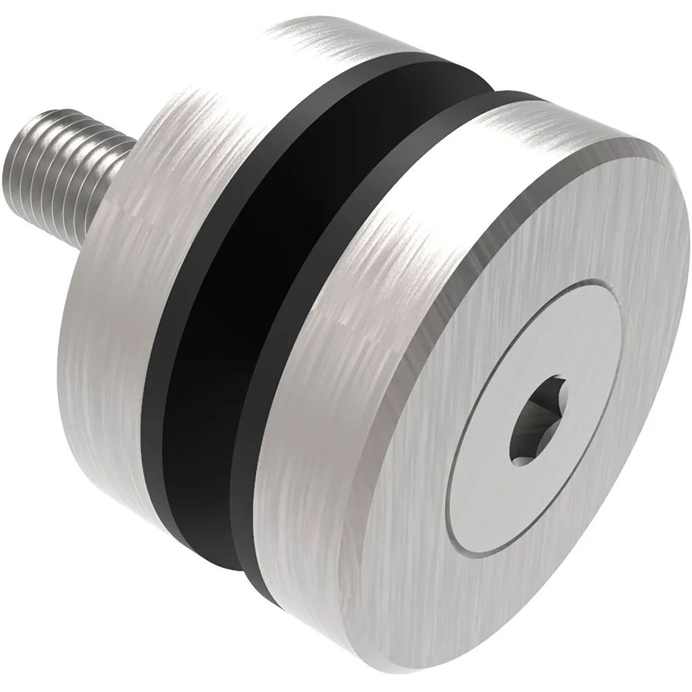 Umakov Group  Glaspunkthalter für 8 - 18 mm, sichtbar geschraubt, ø 40 mm, Edelstahl V2A