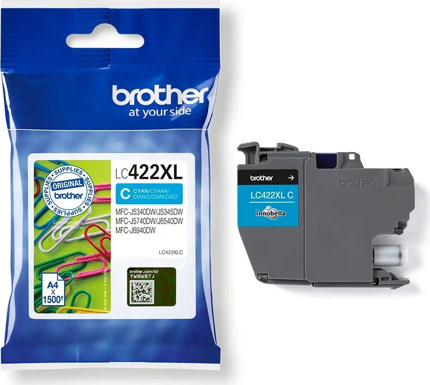 Brother LC422XLC - Hohe Ergiebigkeit - Cyan - original