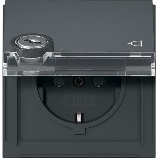 Gira SCHUKO KD SCHLOSS +BSF ANTHR. / GIRA 446767 TX_44 446767