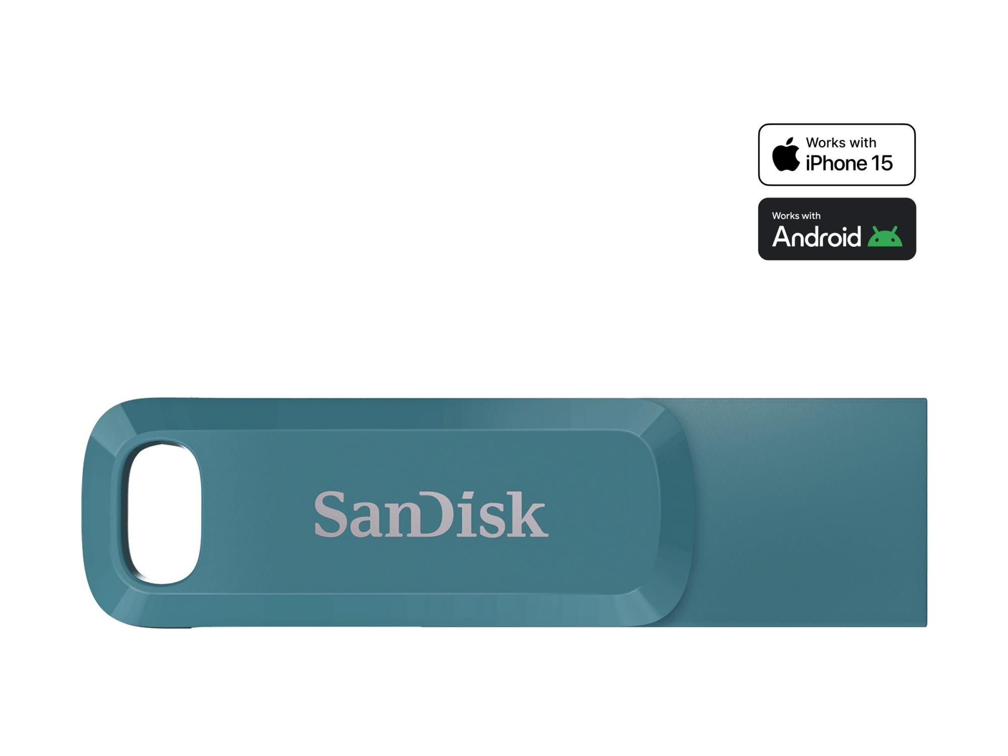 SanDisk Ultra Dual Drive Go 512GB, USB-C, 3.2 Gen 1, 400MB/s, Blau