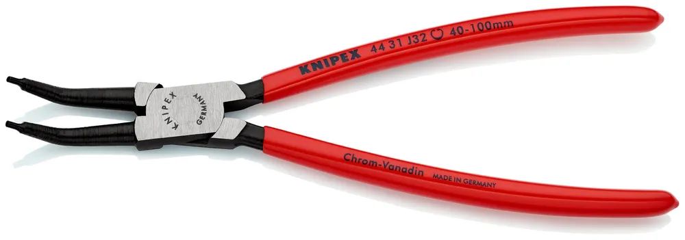 KNIPEX Sicherungsringzange für Innenringe in Bohrungen 45° gewinkelt mit Kunststoff überzogen schwarz atramentiert 225 mm