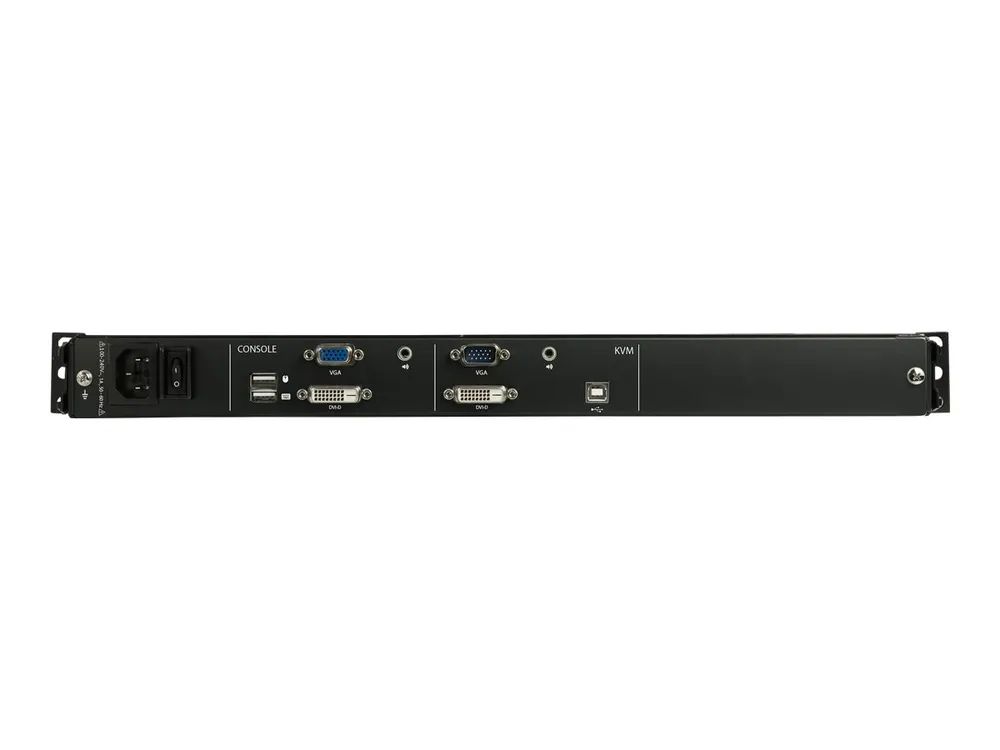 StarTech.com Rack KVM Konsole HD 1080p - US Tastatur(QWERTY), Ein Port DVI/VGA KVM mit 17" LCD Monitor - 1HE LCD KVM Konsolenschublade mit Kabeln - USB Unterstützung - 44.230 MTBF (RKCOND17HD)