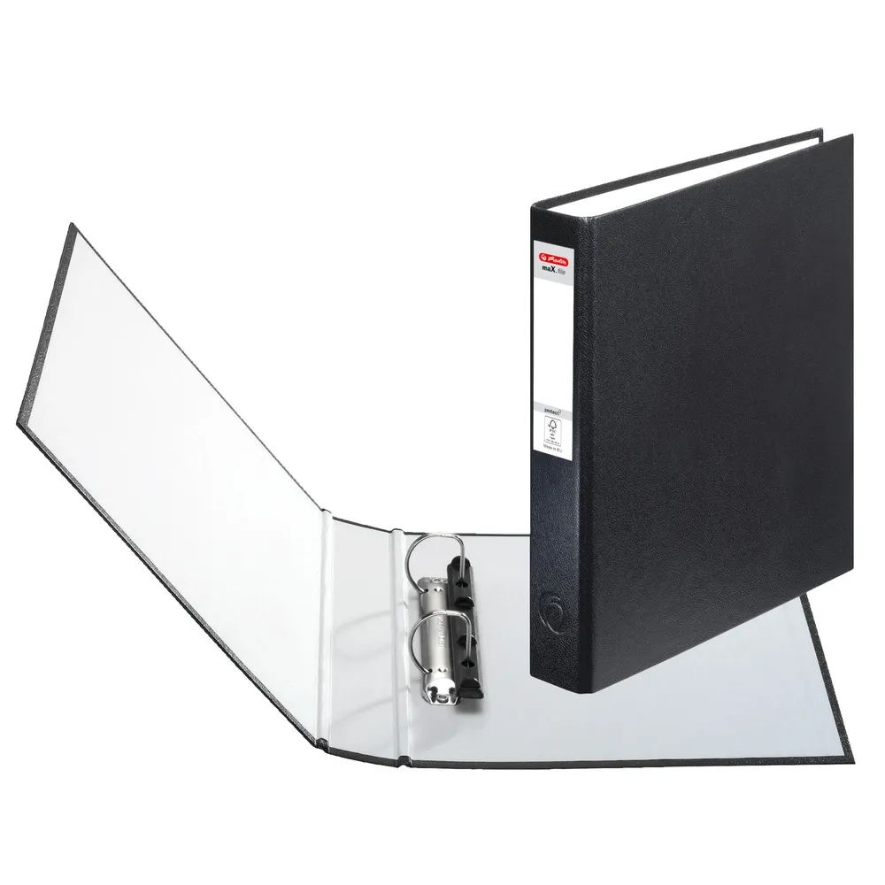 herlitz Ringbuch maX.file protect 2-Ring A5 schwarz