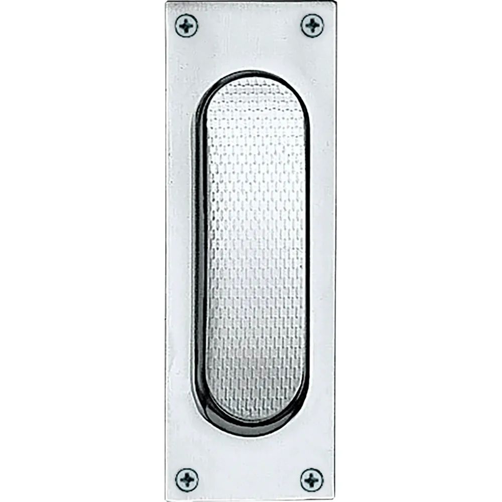 FONDERIA MARCHESI S.P.A.  MARCHESI Schiebetürmuschel eckig, 40 x 120 mm, Edelstahl matt