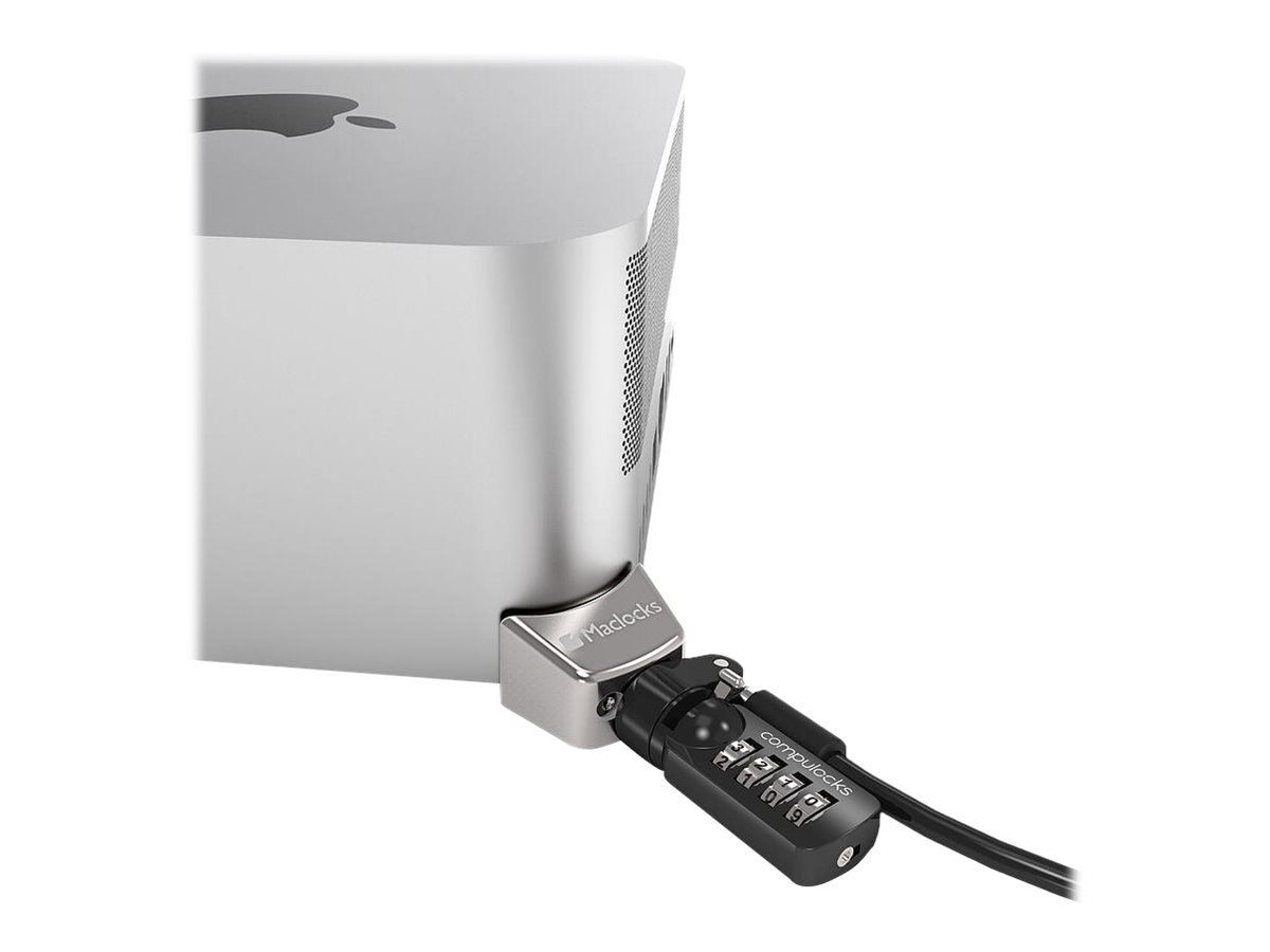 Compulocks Mac Studio Ledge Lock Adapter with Combination Cable Lock
