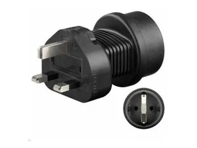 MicroConnect Universal adapter UK/Schuko - Adapter für Power Connector - power CEE 7/7 (W)