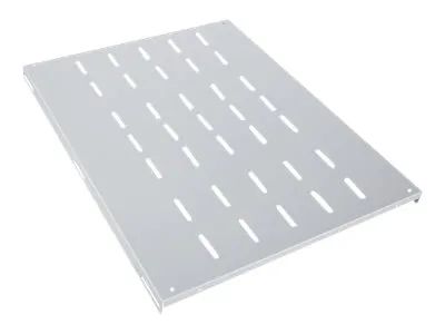 IC Intracom Intellinet 19" Fixed Shelf, 1U, 800mm Depth, Heavy-Duty, Max 100kg, Grey - Rack - Regal - Grau, RAL 7035 - 1U - 48.3 cm (19")