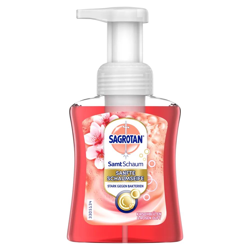 Sagrotan Samt-Schaum Seife Kirschblüte & Rose 250ml