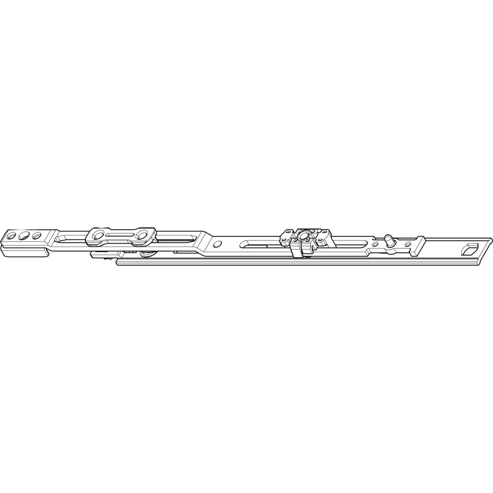ROTO NT/NX Mittelverschluss mehrteilig ohne Zapfen L=200 mm silber kuppelbar
