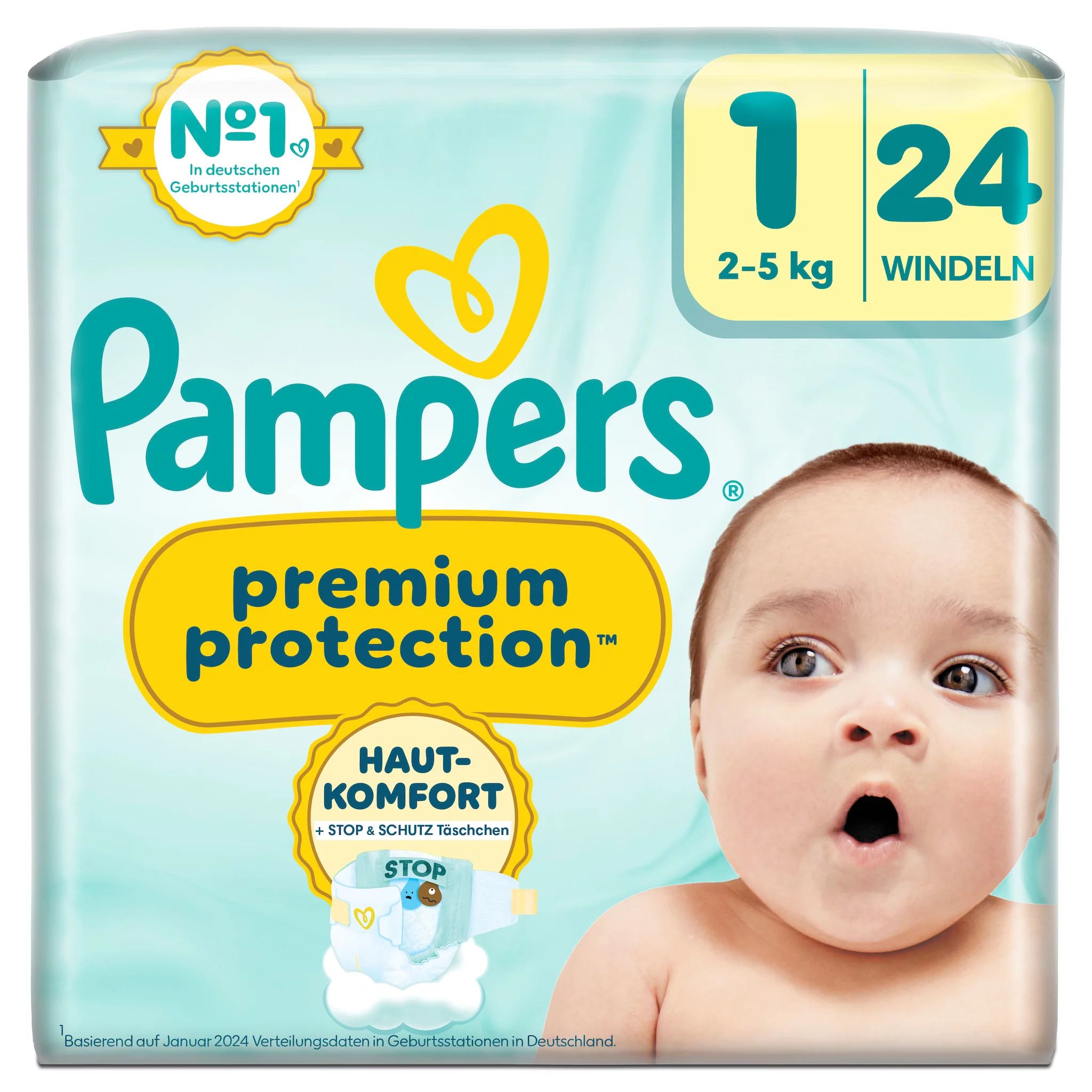 Pampers Premium Protection New Baby Gr.1 Newborn 2-5kg