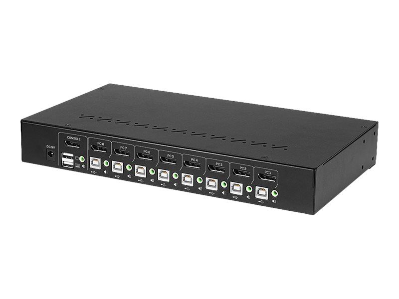 Lindy KVM-/Audio-Switch - 8 x DisplayPort / Audio / USB