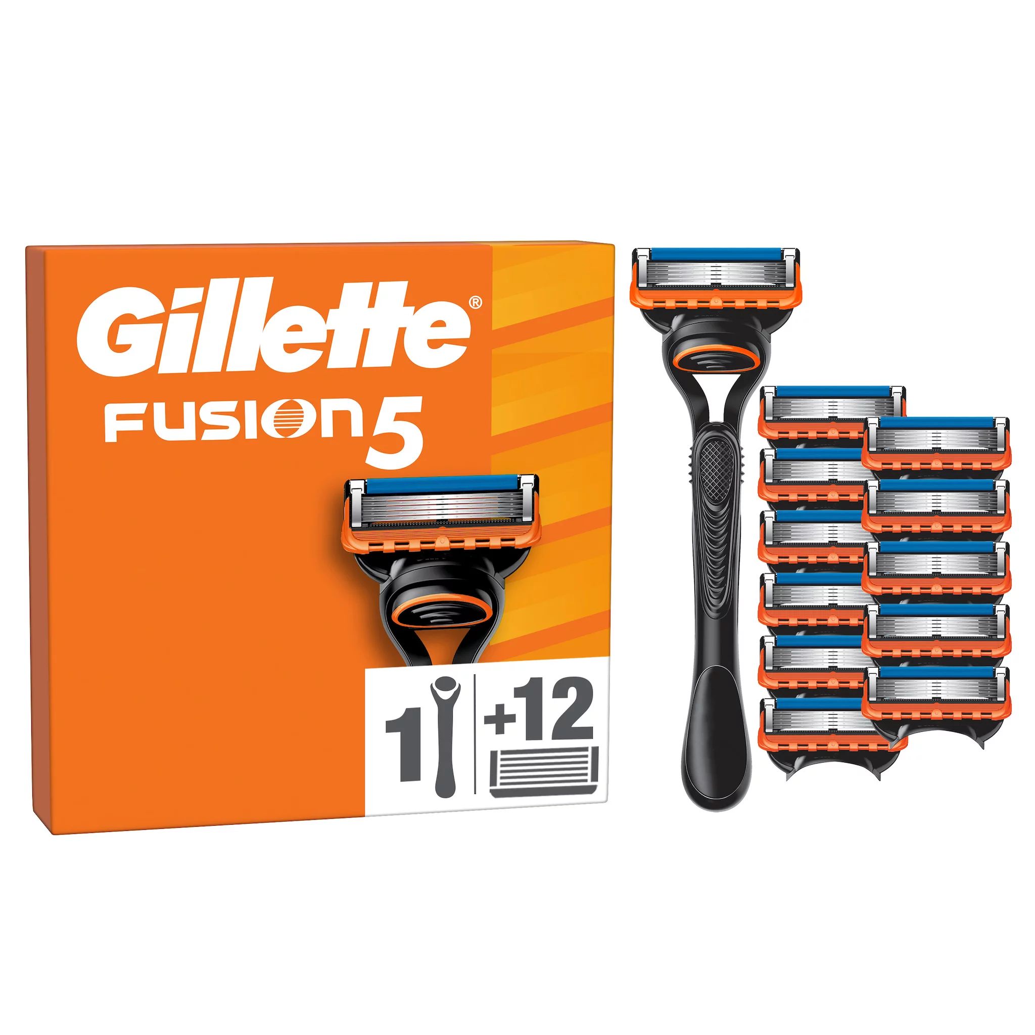 Gillette Fusion5 Systemklingen 12er+Handstück