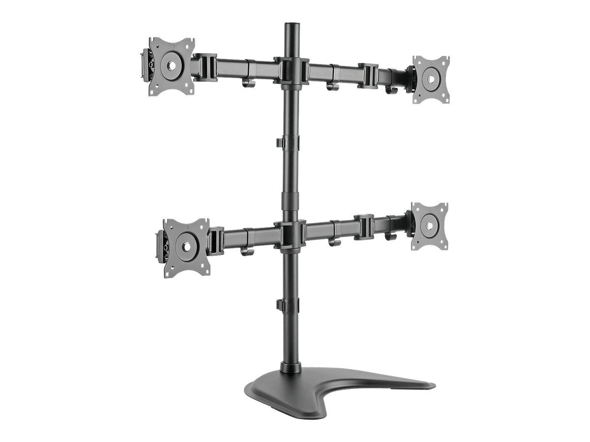 DIGITUS Vierfach Monitorhalter mit Stand-/ Klemm-Montage