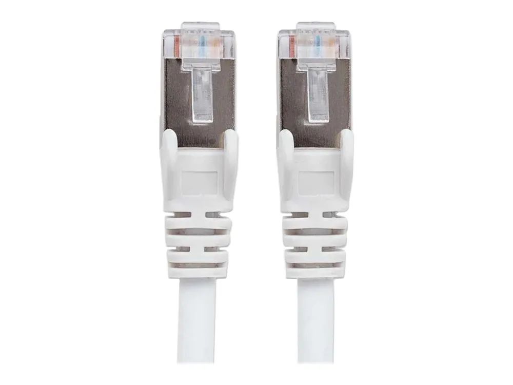 IC Intracom Intellinet Network Patch Cable, Cat6, 0.5m, White, Copper, S/FTP, LSOH / LSZH, PVC, RJ45, Gold Plated Contacts, Snagless, Booted, Lifetime Warranty, Polybag - Patch-Kabel - RJ-45 (M)