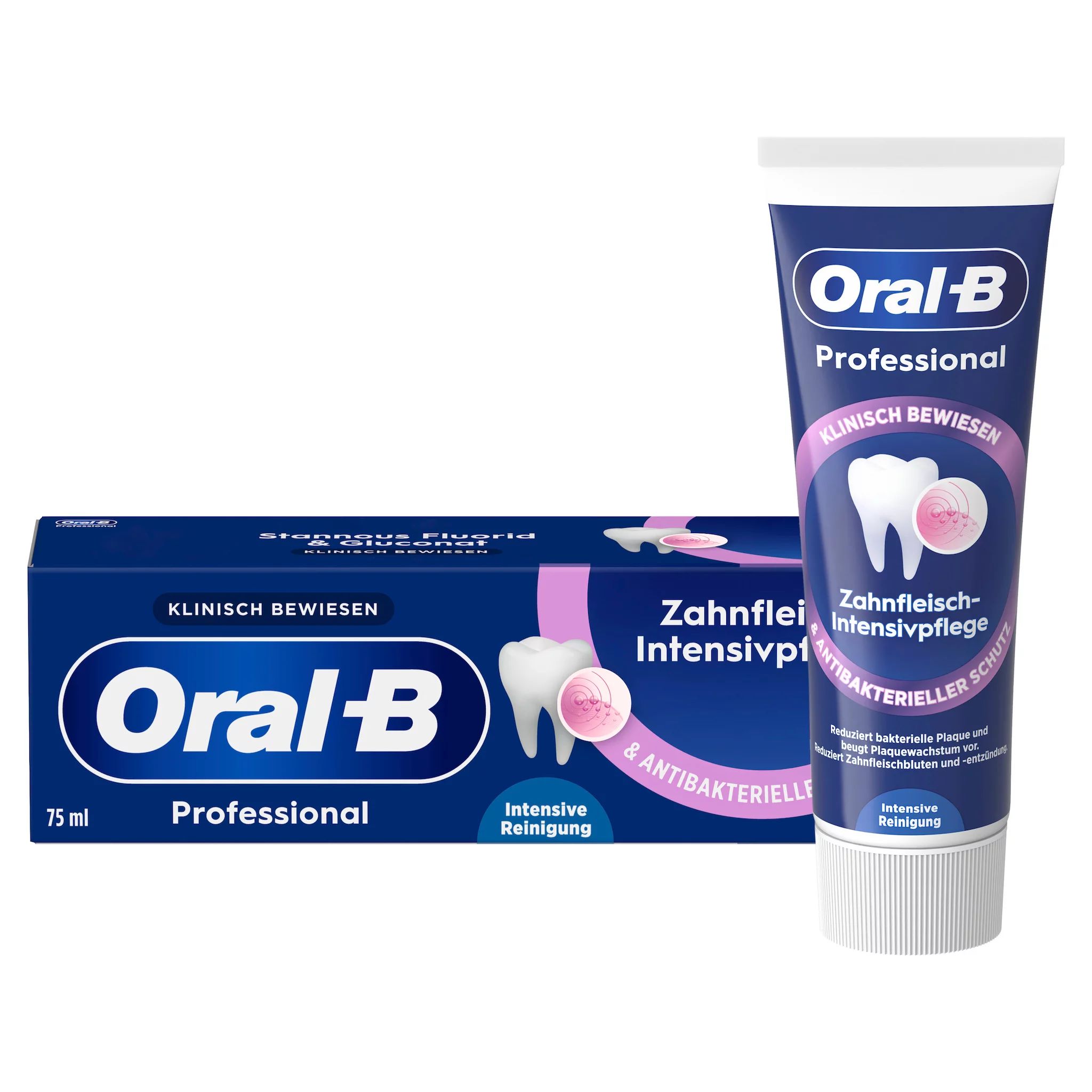 Oral-B Professional Zahnfleisch-Intensivpflege & Antibakterieller Schutz Zahncreme, 75 ml
