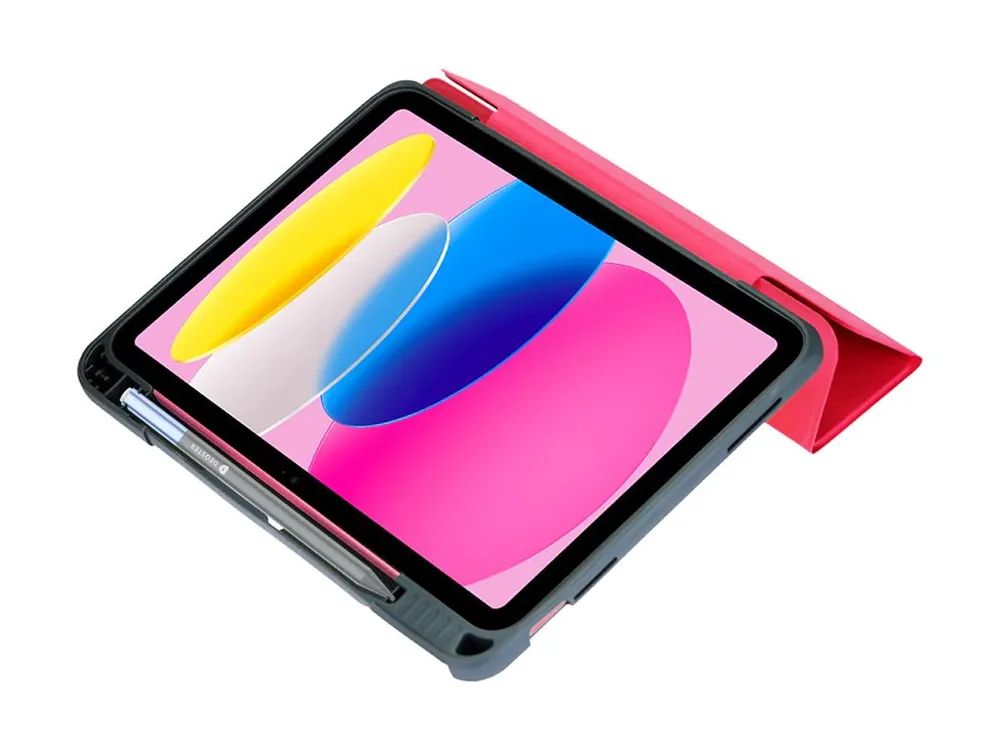 DEQSTER MAX - Flip-Hülle für Tablet - widerstandsfähig - Polyurethan, Polycarbonat, Thermoplastisches Polyurethan (TPU)