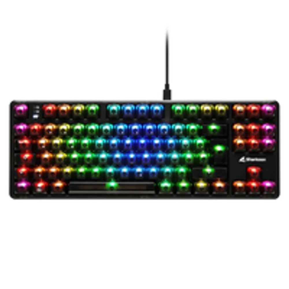 Sharkoon Gaming Tastatur Crystal Shark schwarz DE - Tastatur - QWERTZ