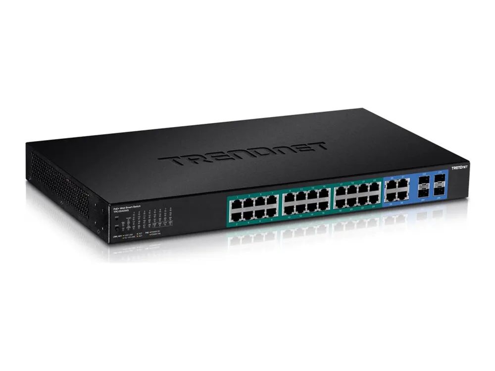 TRENDnet TPE TPE-2840WS 28-Port Gigabit Web Smart PoE+ Switch - Switch - managed - 4 x 10/100/1000 (PoE+)