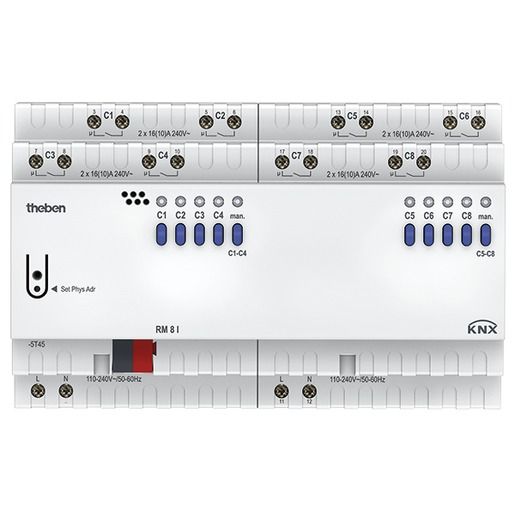 Theben KNX SCHALTAKTOR 8F. RM8I REG / THEBEN T4940215