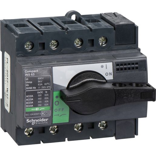 Schneider Electric LASTTRENNSCHALTER 63A 4-POL. / SCHN.E INS 63 INTERPACT 28903