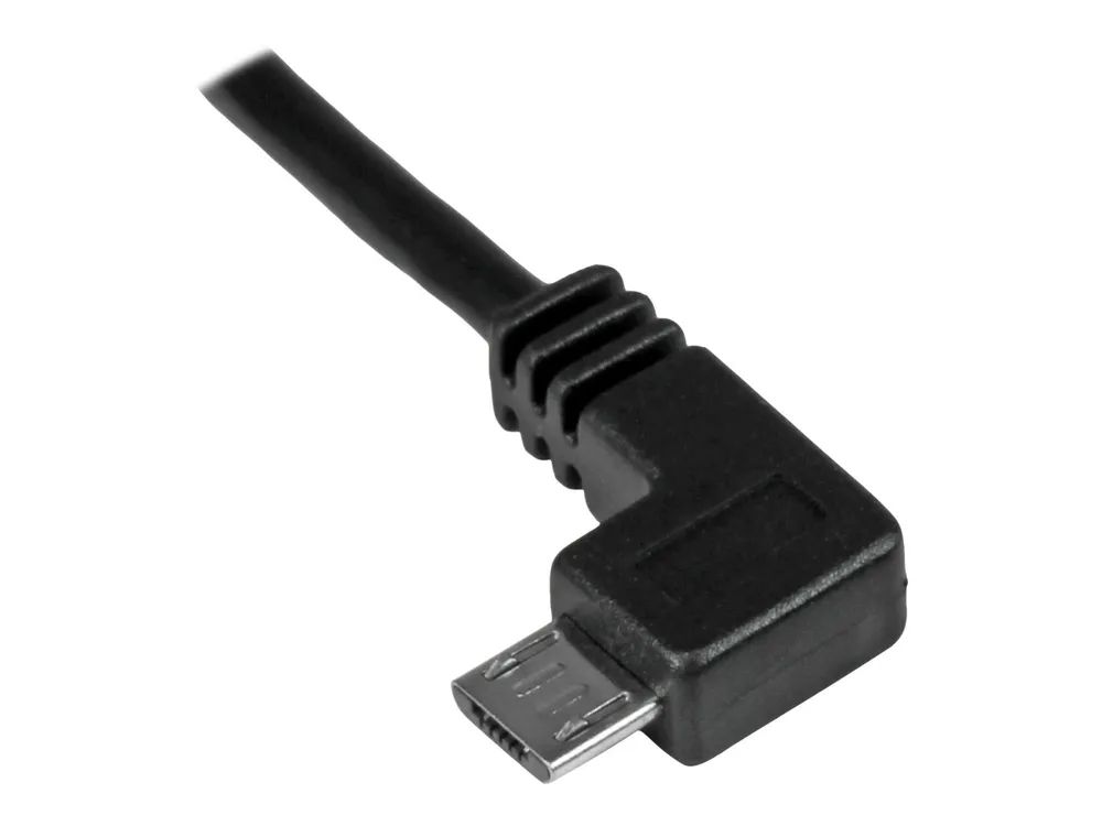 StarTech.com Micro USB Lade/Sync-Kabel - St/St - Micro USB linksgewinkelt - 1m - USB auf Micro USB Ladekabel - USB-Kabel - Micro-USB Typ B (M)