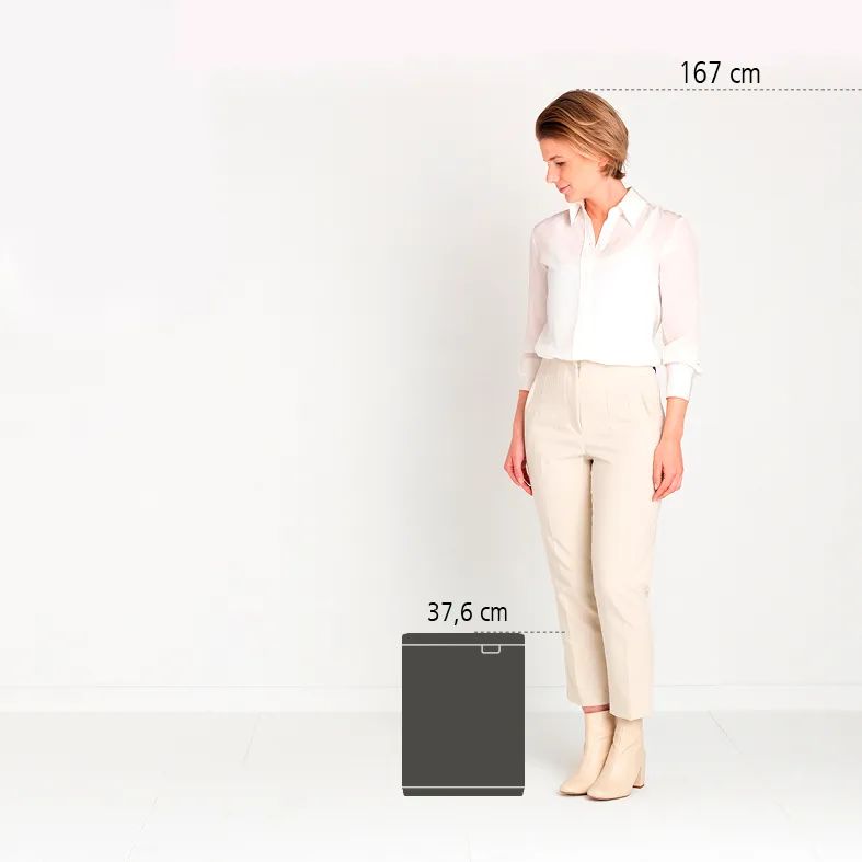 Brabantia Bo Mülleimer, 12L - White