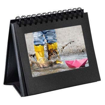 Hama Spiralbuch-Aufsteller für 12 Bilder im Format bis 11x15 cm, Schwarz