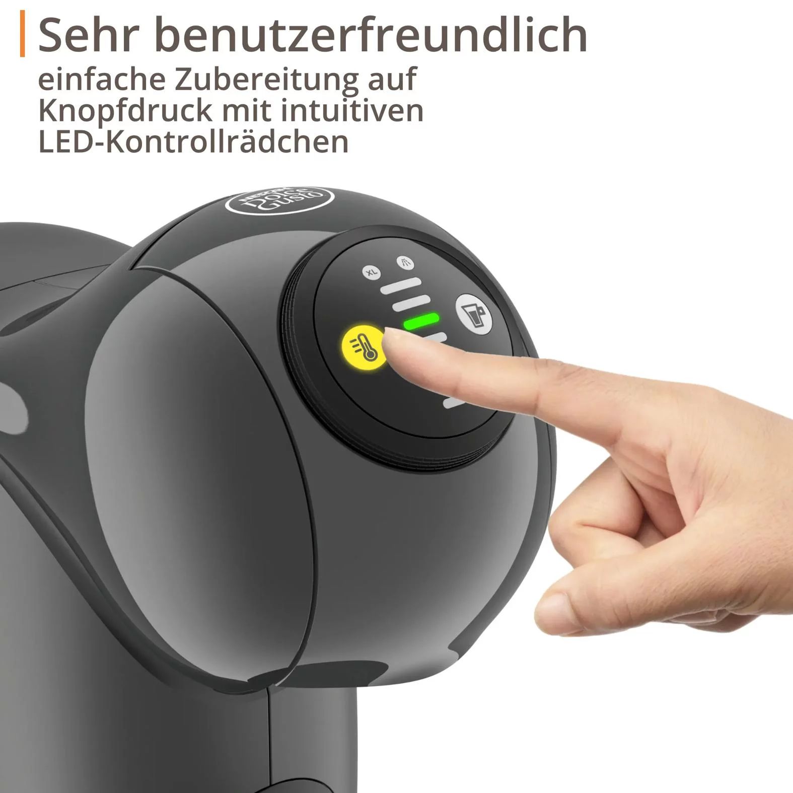 KRUPS NESCAFÉ® Dolce Gusto®KP243A  Kapselmaschine GENIO S - Taupe
