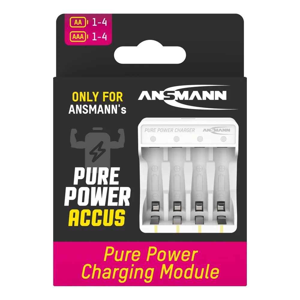 Ansmann Ladegerät PurePower für 4xAAA/AA Li-Ion - Ladegerät - Lithium-Ionen (Li-Ion)