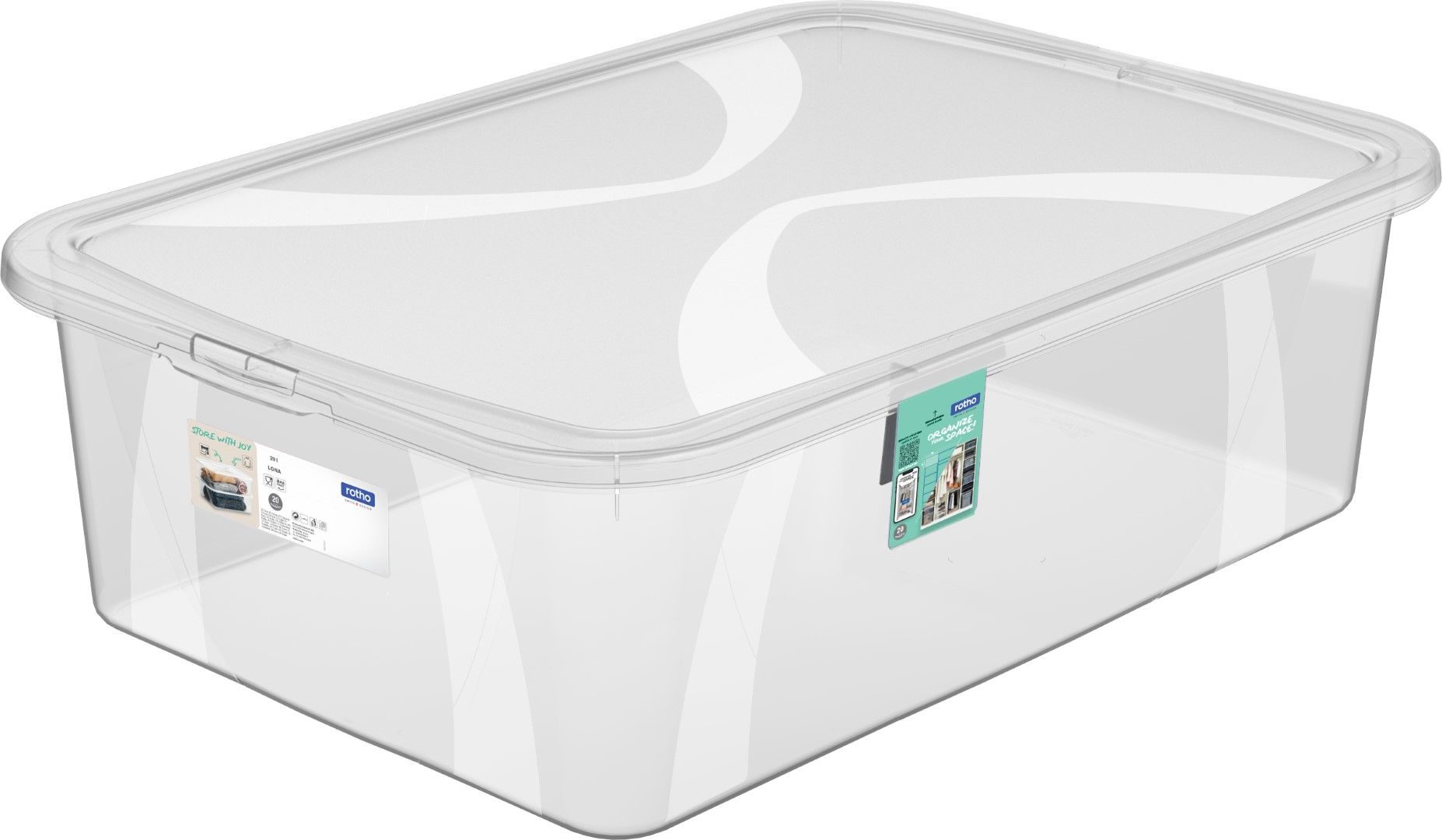 Rotho Box 29 l mit Deckel LONA