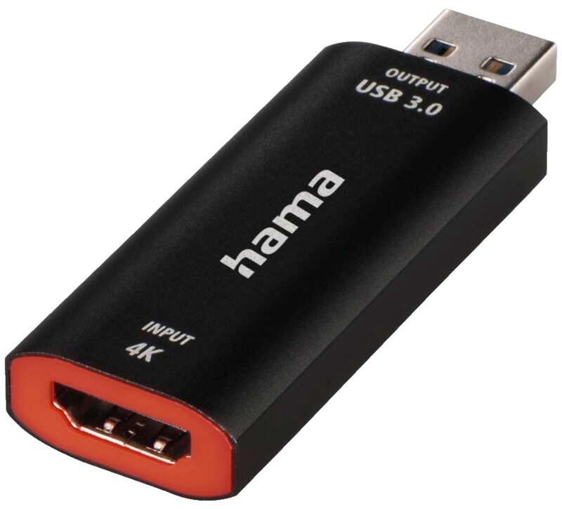 Hama 74257 Video-Aufnahme-Stick, USB-HDMI, 4K