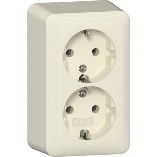 Gira 2F-SCHUKO-STECKD.+MONTAGEPL.RW / GIRA 478013 AP 478013