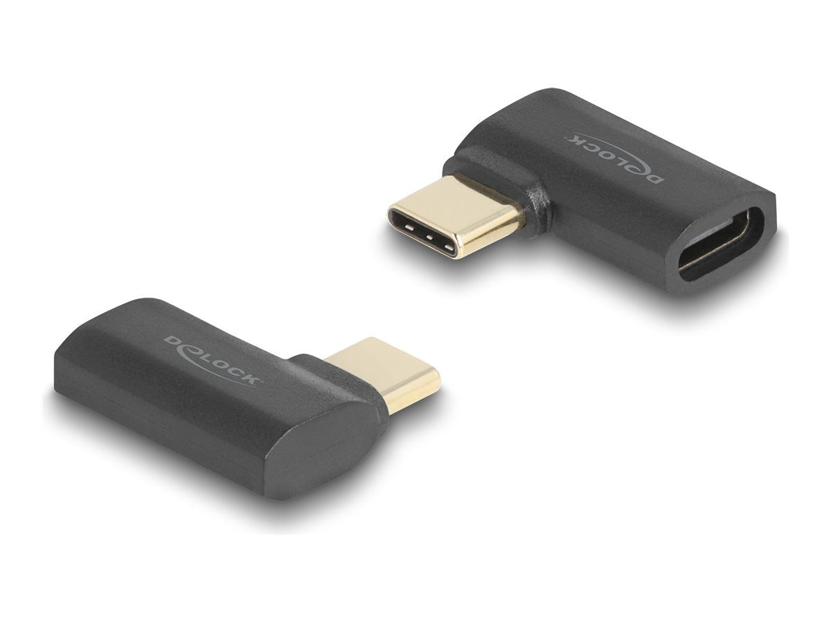 Delock USB Adapter 40 Gbps Type-C PD 3.1 240 W Stecker zu Buchse gewinkelt links - Adapter