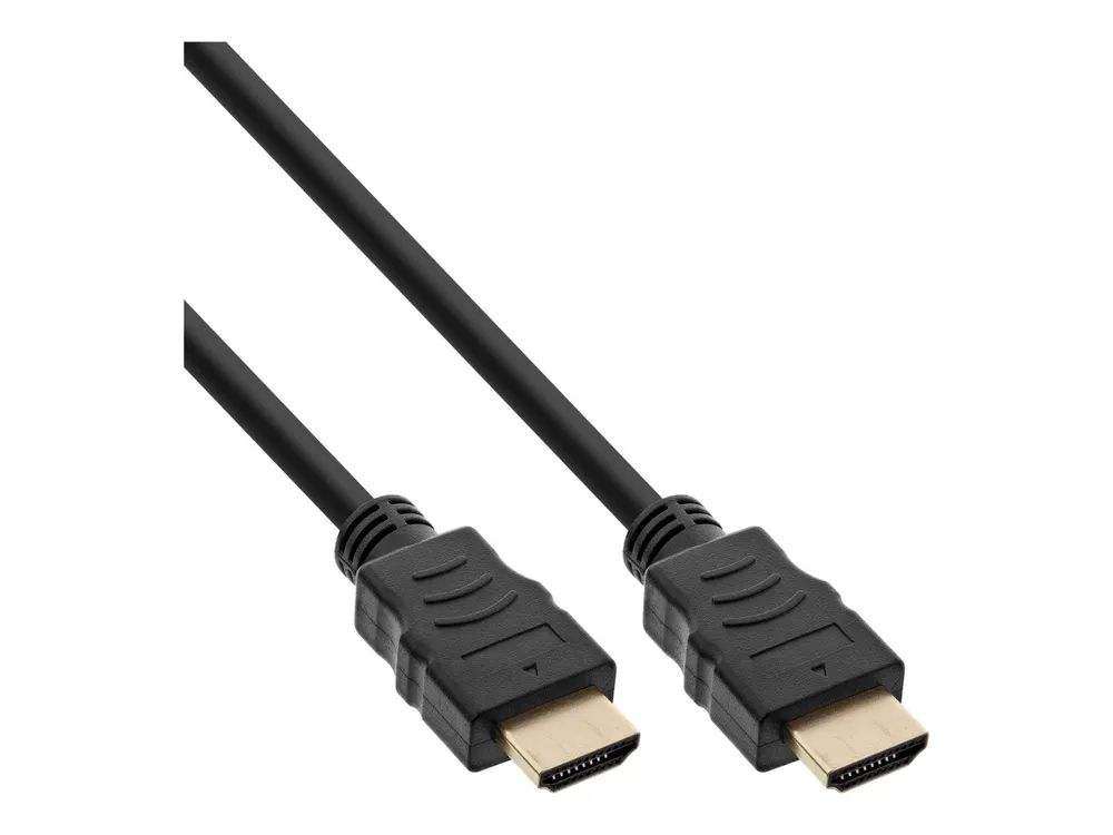 InLine HDMI-High Speed Kabel mit Ethernet - ST / ST - schwarz / gold - 1,5m