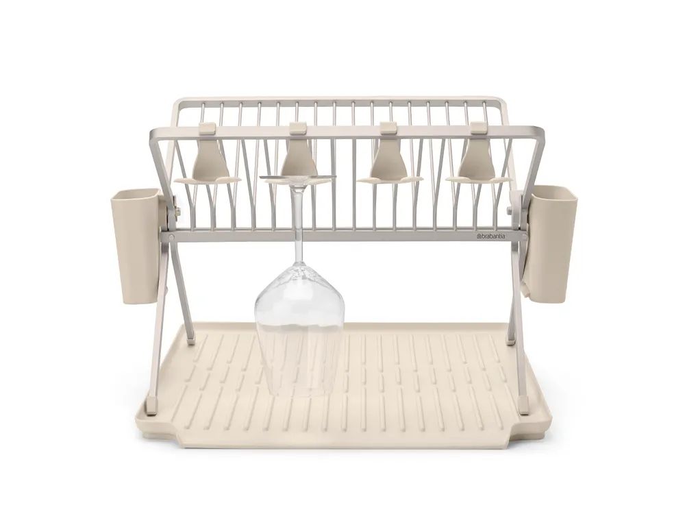 Brabantia SinkSide Faltbares Abtropfgestell, Groß - Soft Beige