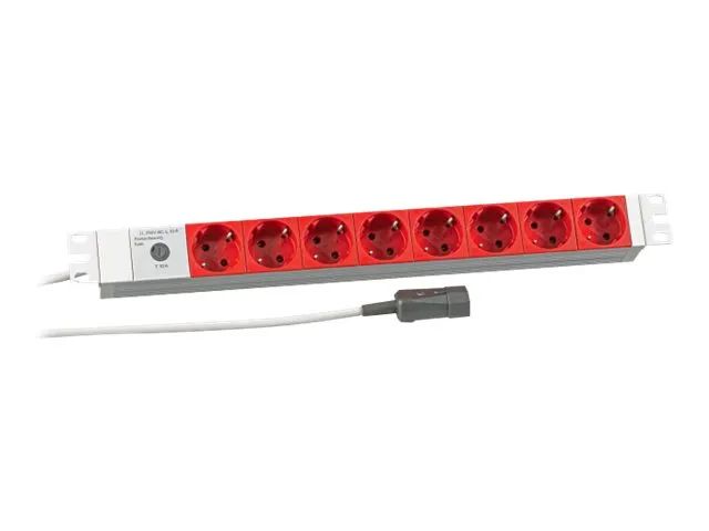 Heinrich Kopp Koop PROFIversal - Steckdosenleiste (Rack - einbaufähig) - Wechselstrom 250 V - Eingabe, Eingang IEC 60320 C14 - Ausgangsanschlüsse: 8 (8 x CEE 7/3)