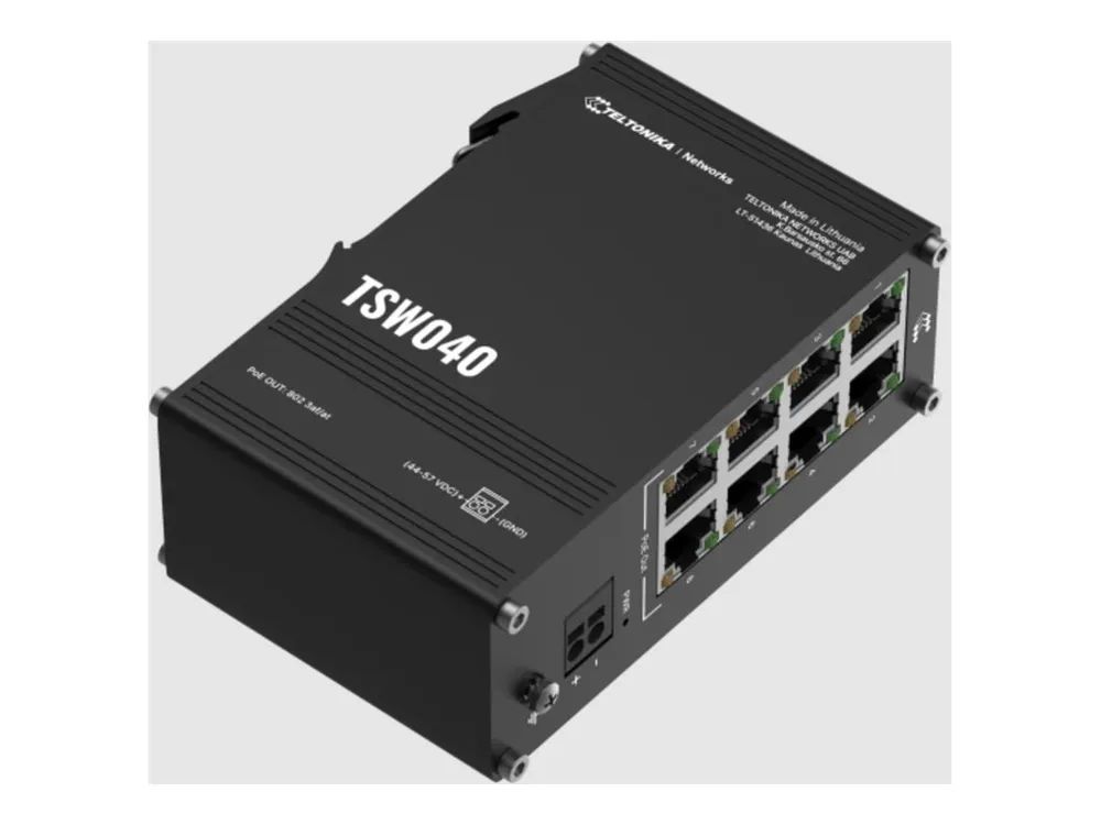 Teltonika TSW040 - Switch - managed - 8 x 10/100 (PoE+)