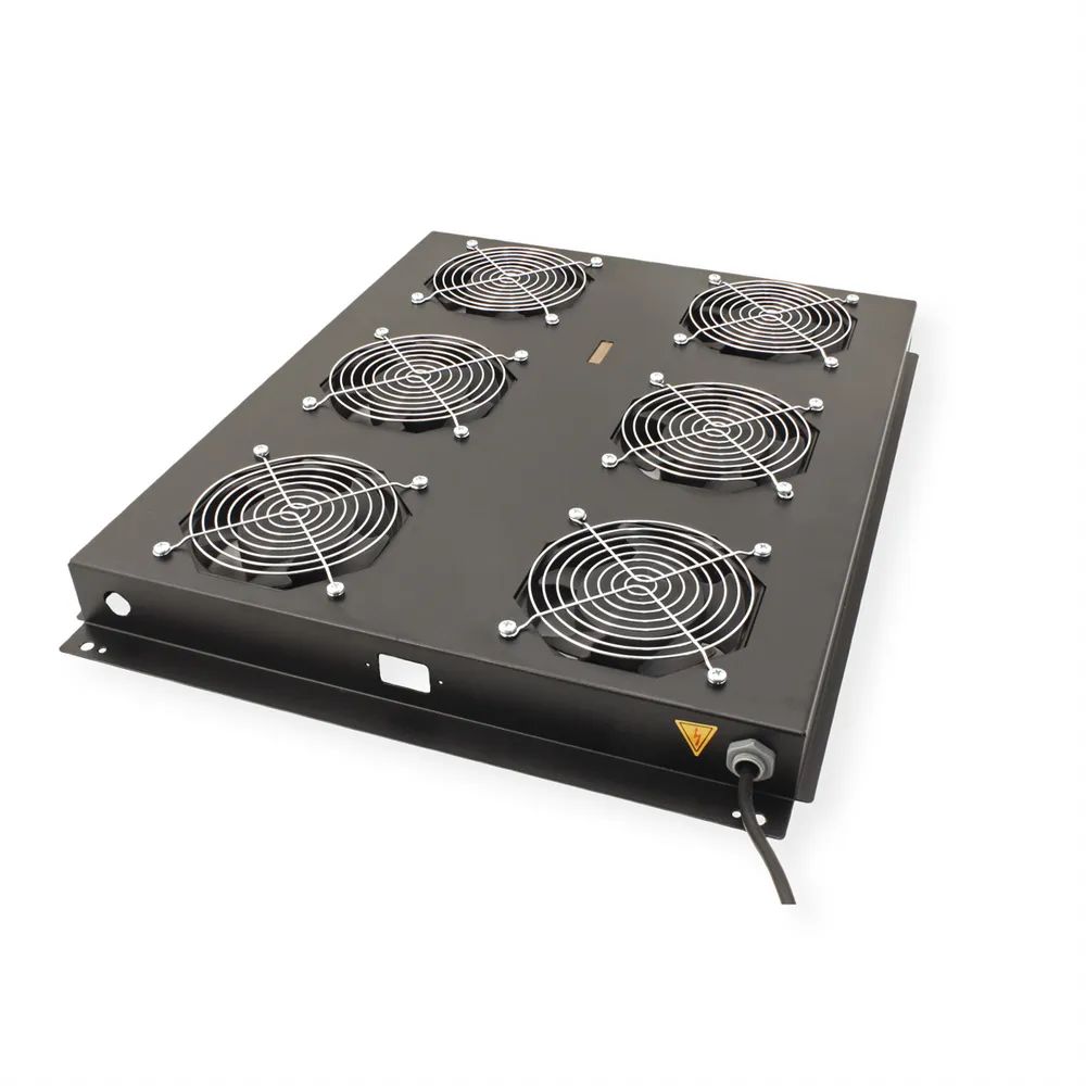 ROLINE 19-Zoll Dachlüftereinheit 6 Lüfter, ON/OFF für Serverschrank der PRO Serie schwarz