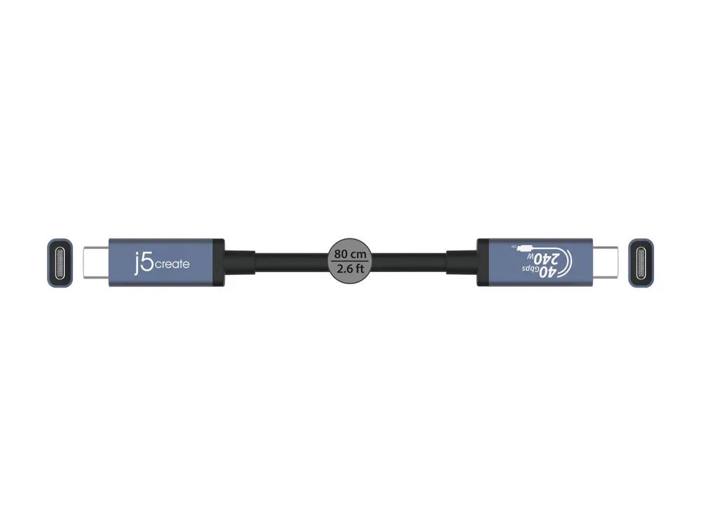 j5create JUC29L08 - USB-Kabel - USB-C (M) zu USB-C (M)