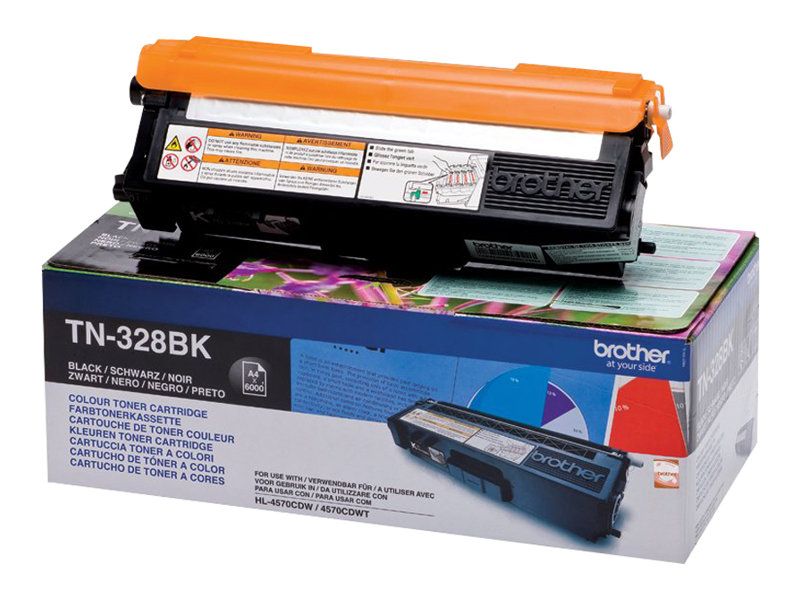 Brother TN328BK - Schwarz - original - Tonerpatrone
