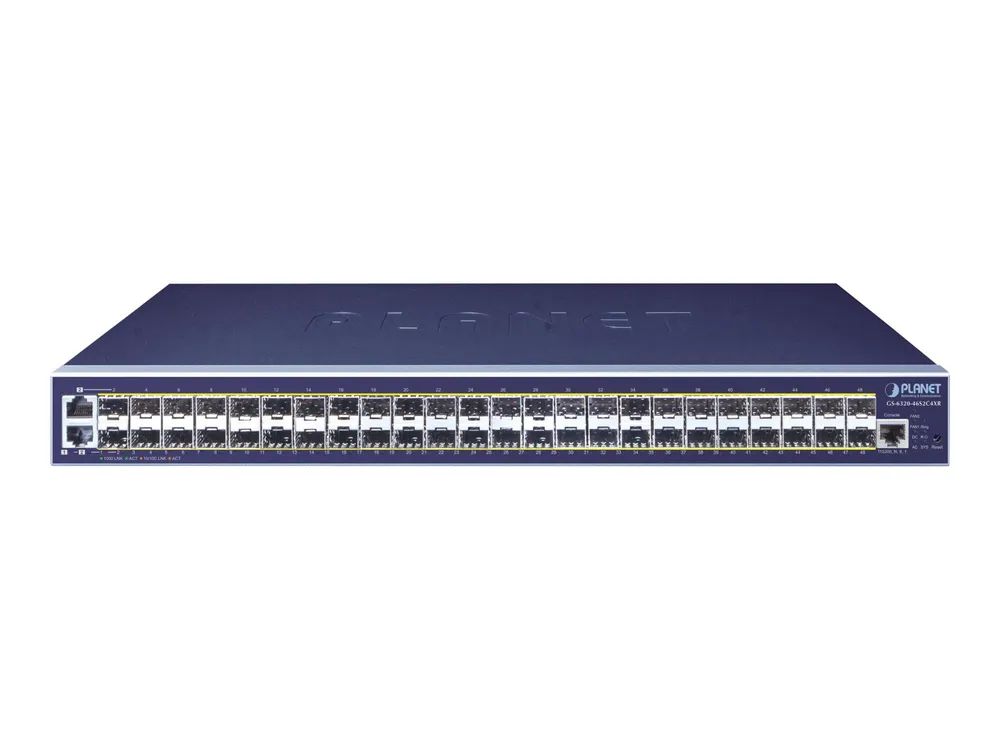 Planet GS-6320-46S2C4XR - Switch - L3 - managed - 46 x Gigabit SFP + 4 x 1 Gigabit/10 Gigabit SFP+ (Uplink)